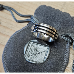 Bague des atlantes en Argent 925 fabriquée sur mesure en France