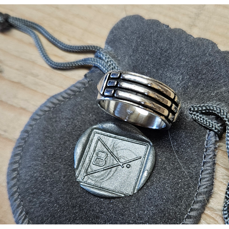 Bague des atlantes en Argent 925 fabriquée sur mesure en France