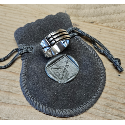 Bague atlantis protection en argent massif